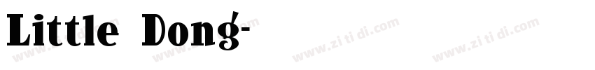 Little Dong字体转换